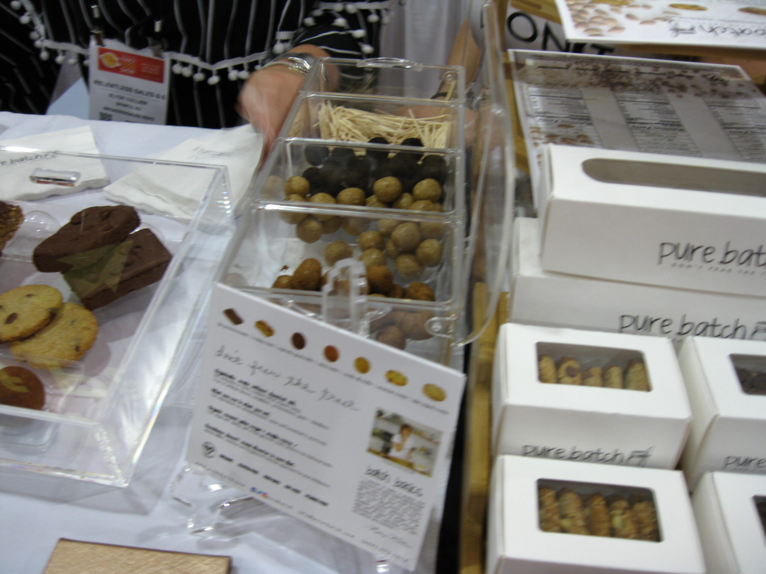 Pure Batch baked goods on display at the Summer Fancy Food Show