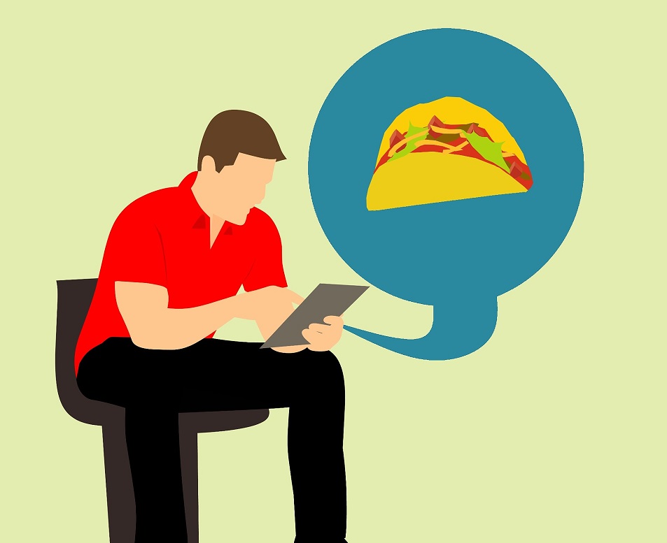 Restaurants rethink third-party delivery partnerships [Image: Man ordering tacos on a tablet]