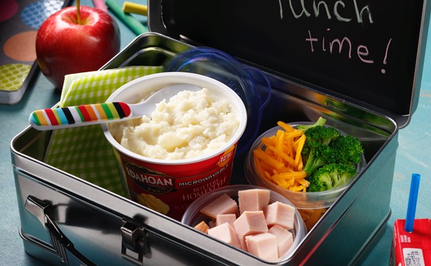 Creating easy, adaptable school meals with mashed potatoes