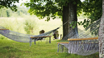 Photo of hammocks illustrating taking breaks