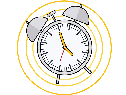 Illustration of a timer for taking breaks