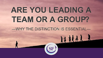 Are you leading a team or a group?