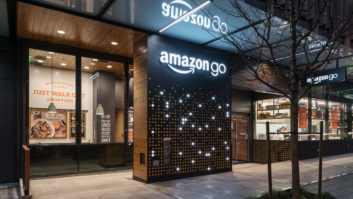 The outside of an Amazon Go store -- What is the Amazon retail game plan?