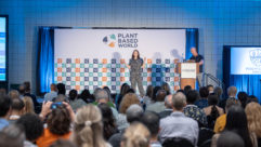 Eve Turow-Paul in a keynote at the Plant Based World Expo.
