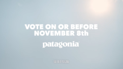 Image from Patagonia's "You Scare Them" video for the Nov. 8, 2022, midterm elections.