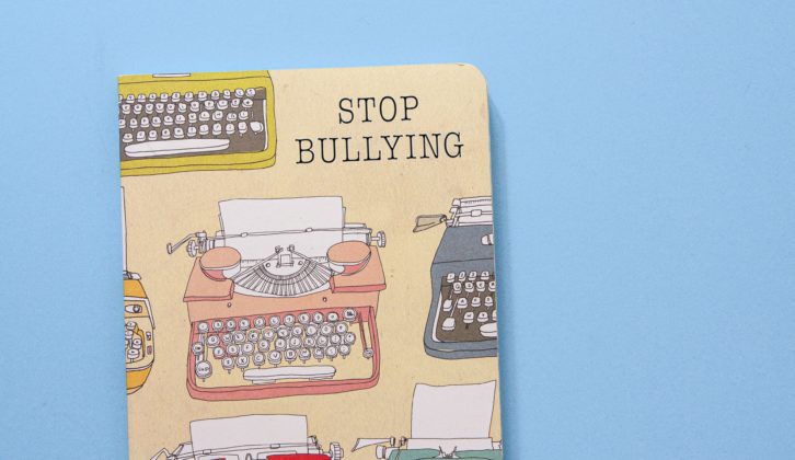 Book cover that reads "Stop bullying"