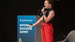 2023 National Teacher of the Year Rebecka Peterson delivered an inspiring keynote presentation at the Smithsonian National Education Summit.