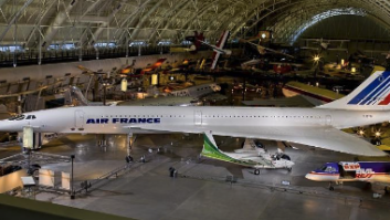 photo of the Air France Concorde in the National Air and Space Museum for article on object-based learning